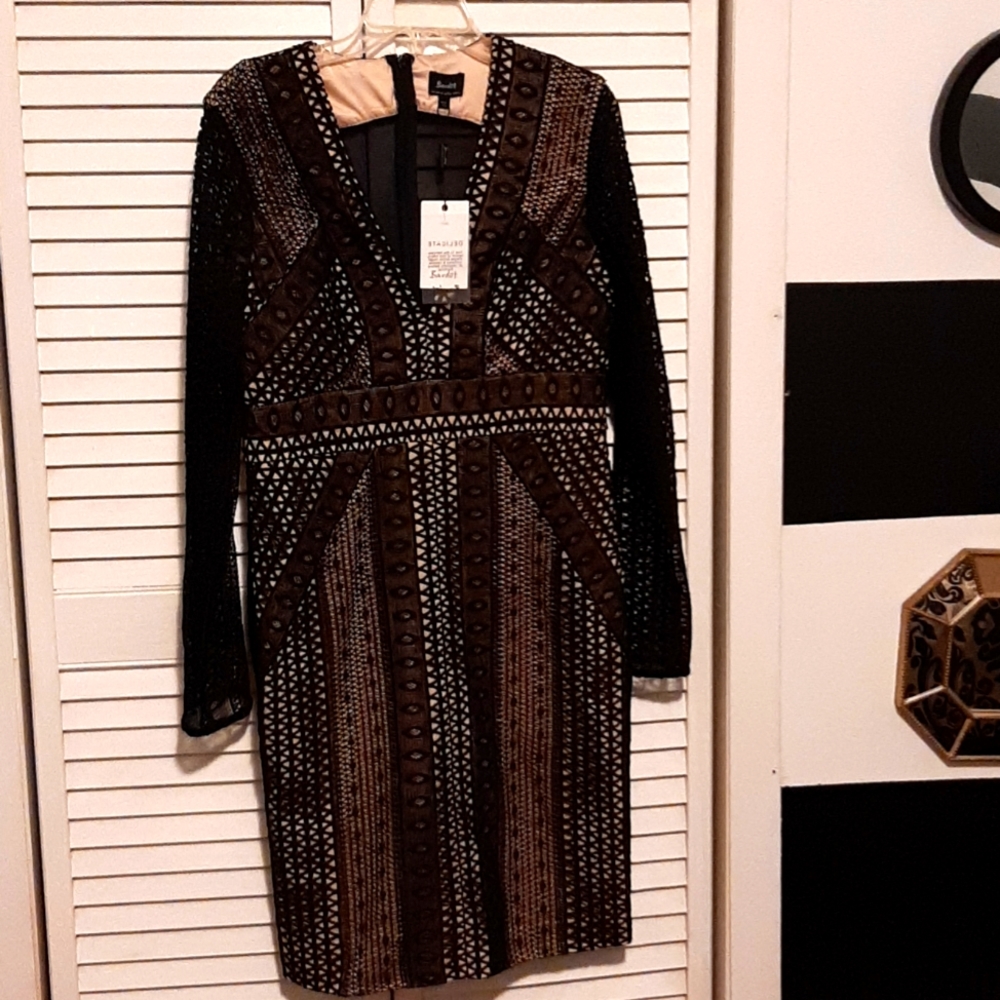 Bardot Black Allegra dress Size 10